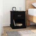 vidaXL Nočné stolíky 2 ks čierne 39x39x47,5 cm spracované drevo