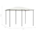 vidaXL Altánok 3x4x2,6 m krémový 160 g/m²
