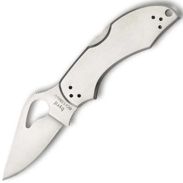 Byrd BY10P2 Robin 2 Plain Stainless vreckový nôž 6,1 cm, Satin, celooceľový