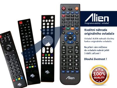Diaľkový ovládač ALIEN AB CryptoBox 500 mini HD, 500 HD, 550 HD - náhrada