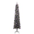 vidaXL Umelý vianočný stromček Zelená 240 cm PVC, plast a oceľ