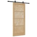 vidaXL Posuvné dvere ORKDAL 86 x 198,5 cm Borovicový masív Prírodná