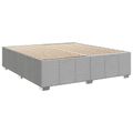 vidaXL LED boxspring posteľ s matracom Svetlosivá 200 x 200 cm Látka