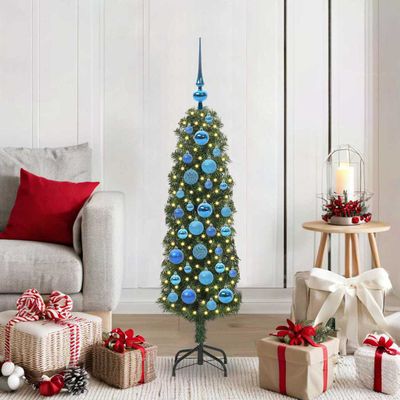 vidaXL Umelý vianočný stromček Zelená 120 cm PVC, oceľ a plast