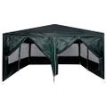vidaXL Párty stan Zelená 400 x 400 x 266 cm Polyetylén