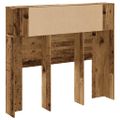 vidaXL Skrinka na čelo postele staré drevo 120x19x104,5 cm komp. drevo