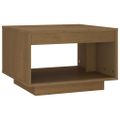vidaXL Konferenčný stolík medovo-hnedý 50x50x33,5 cm borovicový masív