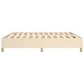 vidaXL Posteľný rám s boxspringom krémová 200x200 cm látka