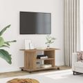 vidaXL TV skrinka s kolieskami farba dub artisan 80x40x45 cm