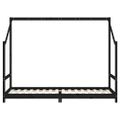 vidaXL Rám detskej postele čierny 80x200 cm masívna borovica