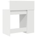 vidaXL Stôl Biela Kompozitné drevo 90 x 48 x 101,5 cm