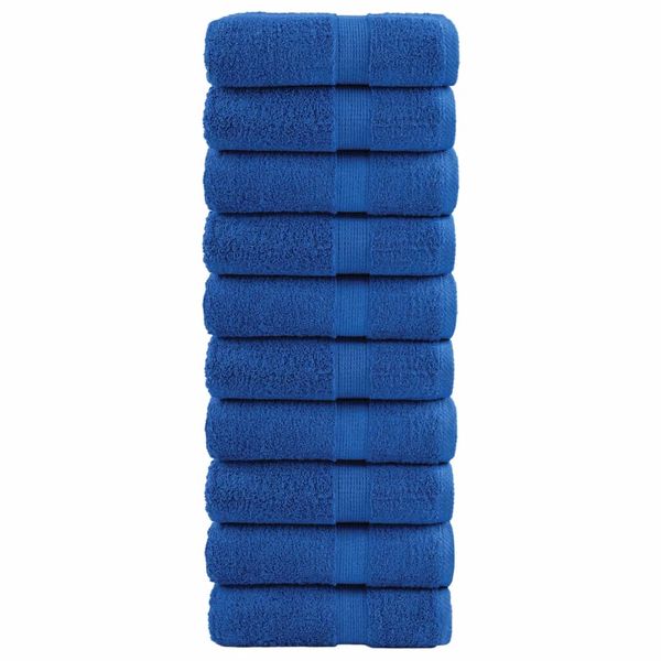 vidaXL Prémiové uteráky pre hostí SOLUND 10 ks modré 30x50 cm 600 g/m²
