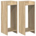 vidaXL Stojan na rastliny 2 ks Dub sonoma 30 x 30 x 80 cm