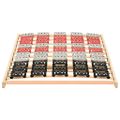 vidaXL Rám postele s 12 lamelami a podperami 70x200 cm