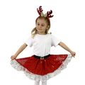 Detský kostým TUTU sukňa vianočný sob s čelenkou