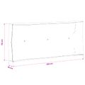 vidaXL Vankúš na paletu VIANEN 100% polyester Krémová 120 x 50 x 12 cm