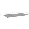 vidaXL Prídavné police 8 ks, betónovo sivé 80x20x1,5 cm, drevotrieska