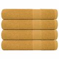 vidaXL Uteráky FROGN 4 ks zlaté 100x200 cm 360 g/m²