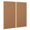 vidaXL Informačná nástenka 100 x 100 x 1,4 cm Borovicový masív Hnedá