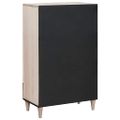 vidaXL Highboard 60 x 33 x 100 cm Masívne mango drevo Bielená biela