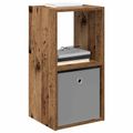 vidaXL Nočný stolík 2 ks Staré drevo 35 x 32 x 68,5 cm