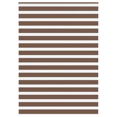 vidaXL Zebra roleta hnedá 155x200 cm šírka látky 150,9 cm polyester