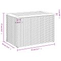 vidaXL Záhradné príručné stolíky 2ks béžové 55x34x37cm polyratan masív