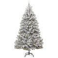 vidaXL Umelý Sklápací Vianočný Stromček 300 LED Zelená a biela 300 cm