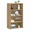 vidaXL Highboard Dub artisan 70 x 41 x 124 cm Kompozitné drevo