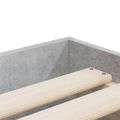 vidaXL Posteľný rám so zásuvkami betónovosivý 90x200cm kompozit. drevo