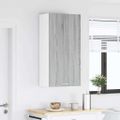 vidaXL Závesná skrinka Sivý Sonoma a biela 50 x 31 x 100 cm