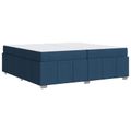 vidaXL Rám postele s matracmi Modrá 200 x 200 cm látka