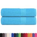 vidaXL Utierky na ruky FROGN 2 ks tyrkysové 50x100 cm 360 g/m²