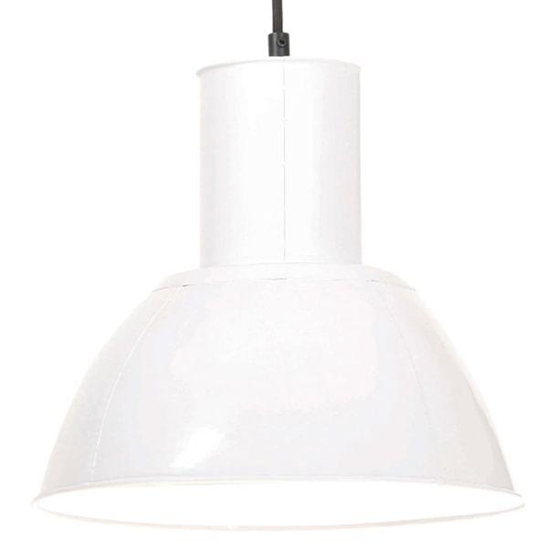 vidaXL Závesná lampa 25 W, biela, okrúhla 28,5 cm E27