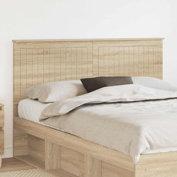 vidaXL Zadné čelo s čelnou doskou Sonoma dub 150 cm Kompozitné drevo