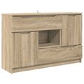 vidaXL Servírovacia skriňa Sonoma dub 100 x 30 x 65,6 Kompozitné drevo