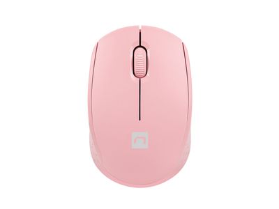 Myš Natec STORK/Kancelárska/Optická/1 600 DPI/Bezdrôtová USB/Ružová