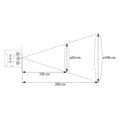 Laserový senzor pohybu F&F DRL-12-1 mini 12V DC biely