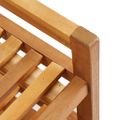 vidaXL Regál na topánky s 5 policami 95x26x80 cm masívne akáciové drevo