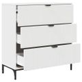 vidaXL Servírovacia skriňa Biela 79,5 x 33 x 82 cm Kompozitné drevo