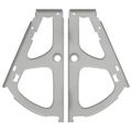 vidaXL Pánt pre flip zásuvku 12 ks Strieborná 235 x 155 x 30 mm Železo
