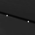 vidaXL Záhradný slnečník s LED, oceľová tyč, čierny 2x3 m