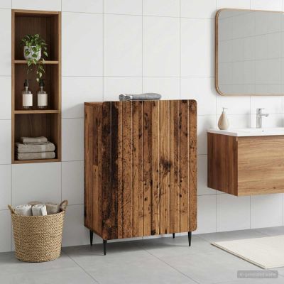 vidaXL Kúpeľňová úložná skriňa ZWOLLE Staré drevo 59,5 x 31 x 79,5 cm
