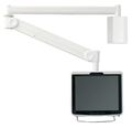 Neomounts  FPMA-HAW100HC / Medical Flat Screen Wall Mount (162 cm long/170 cm high) / White Držák, VESA, nástenný, pro obrazovky, úhloprícka 10"-32", 3 otocné body, náklon 55°, otácení 370°, nosnost 12kg, hliník, bílý
