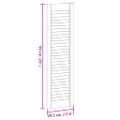 vidaXL dvierka skriniek Louvred Design 4 ks 99x29,5 cm masív borovica