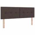 vidaXL Posteľ s pružinovým rámom Tmavohnedá 200 x 140 cm látka