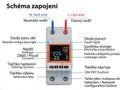 Wattmeter a merač spotreby elektrickej energie SMART na DIN lištu BLOW 72-106 90-300VAC, 1-63A