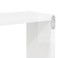vidaXL Nástenné police 6 ks lesklé biele 26x15x26 cm