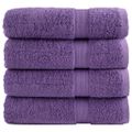 vidaXL Prémiové osušky SOLUND 4 ks fialové 70x140 cm 600 g/m2