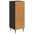 vidaXL Servírovacia skriňa Čierna 33 x 34,5 x 89,5 cm Kompozitné drevo